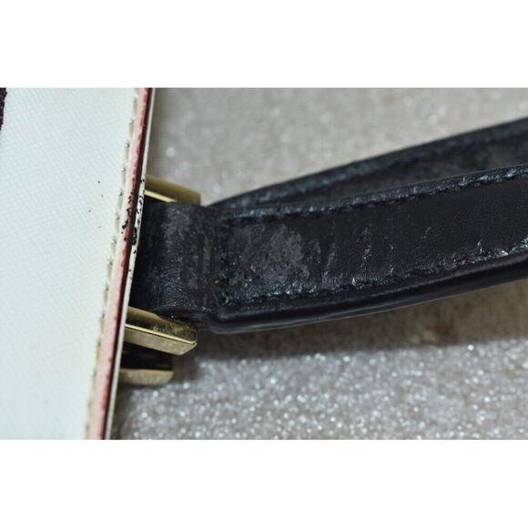 Kate Spade Women Grant Street Jules Grainy Striped Vinyl Shoulder Bag Beach Tote - Picture 13 of 16